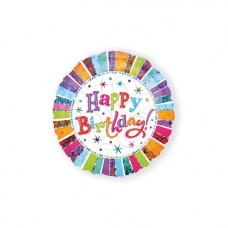 Folieballon Happy Birthday  (zonder helium)